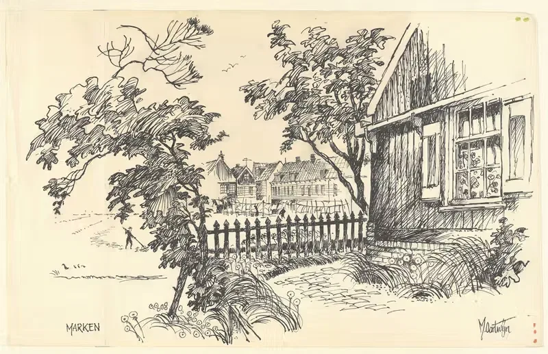 Gezicht te Marken by Maarten Oortwijn — digital art print download