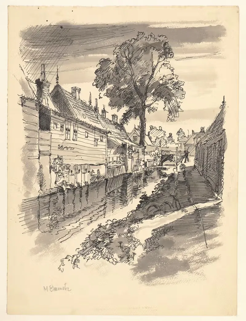 Вид в Мидденбимстере by Маартен Оортвайн, 1950-1970 — digital art print download