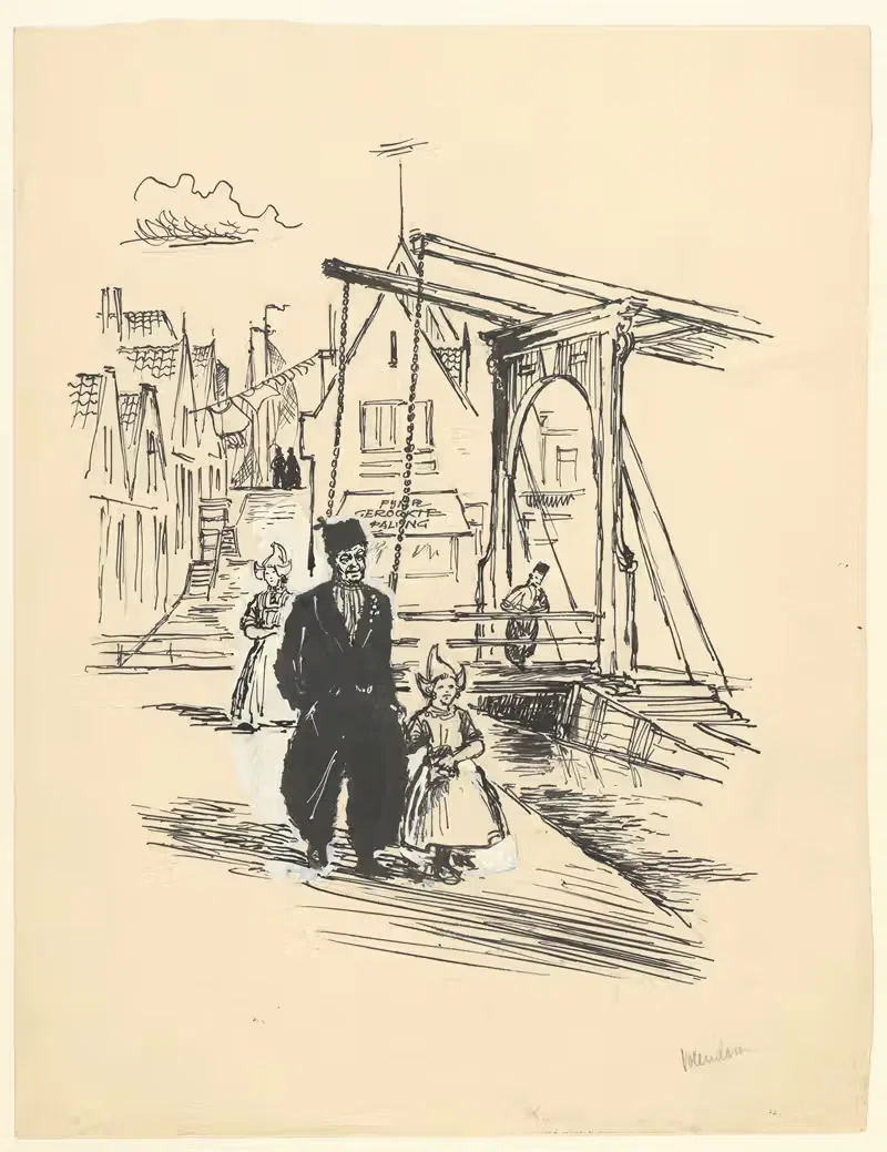 Вид в Волендаме by Маартен Оортвайн, 1950-1965 — digital art print download