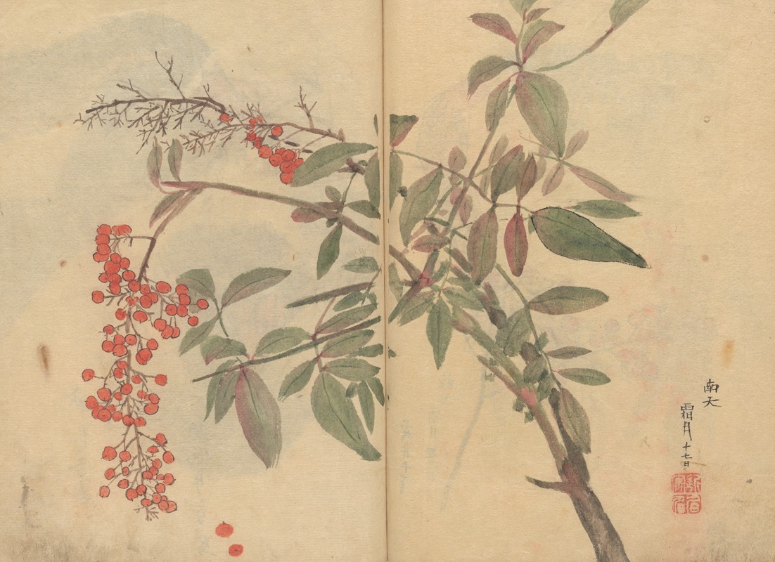 Sketchbook Pl.029 by Ariyoshi Kondo, 1826-1840 — digital art print download