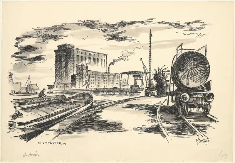 Вид в Вормервире by Маартен Оортвайн, 1952 — digital art print download