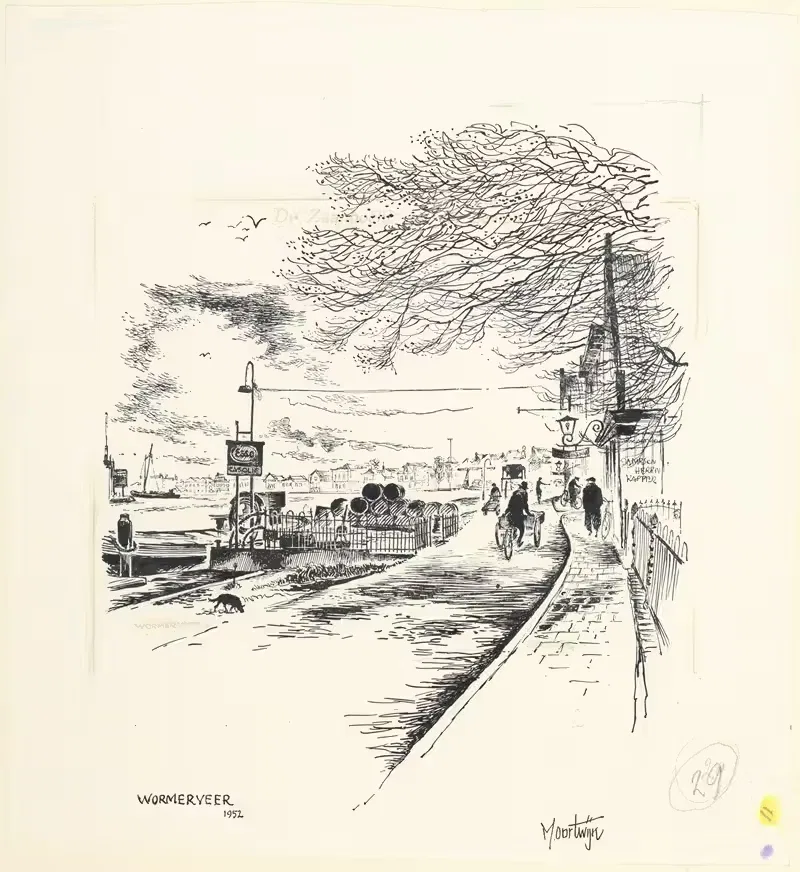 Вид в Вормервире by Маартен Оортвайн, 1952 — digital art print download