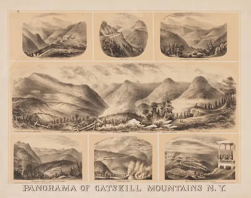 Panorama of Catskill Mountains N. Y. — Henry Jerome Schile