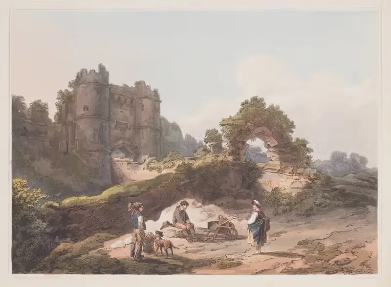 Gate of Carisbrooke Castle — Philip James de Loutherbourg