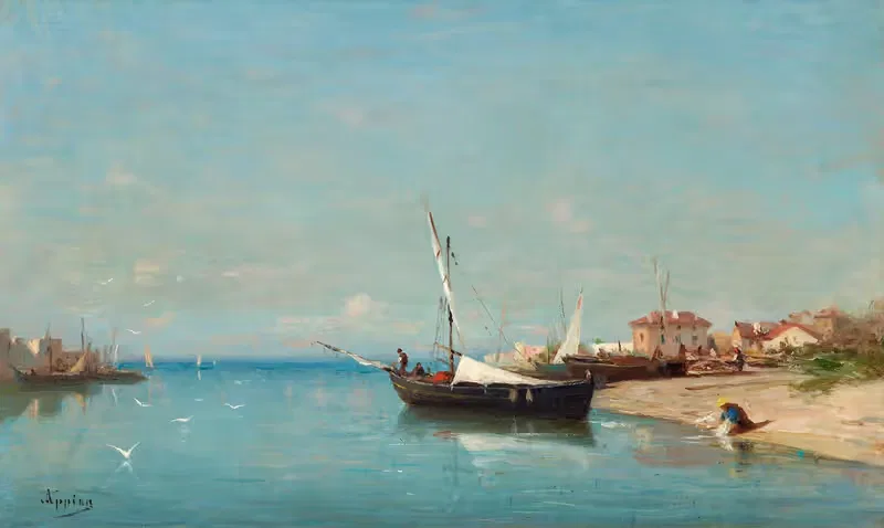 Bord de mer by Adolphe Appian — digital art print download
