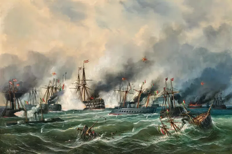 The Naval Battle of Lissa — Albert Rieger