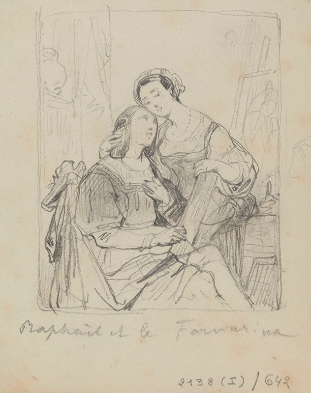 The Painter Raphael and La Fornarina — Nicaise De Keyser