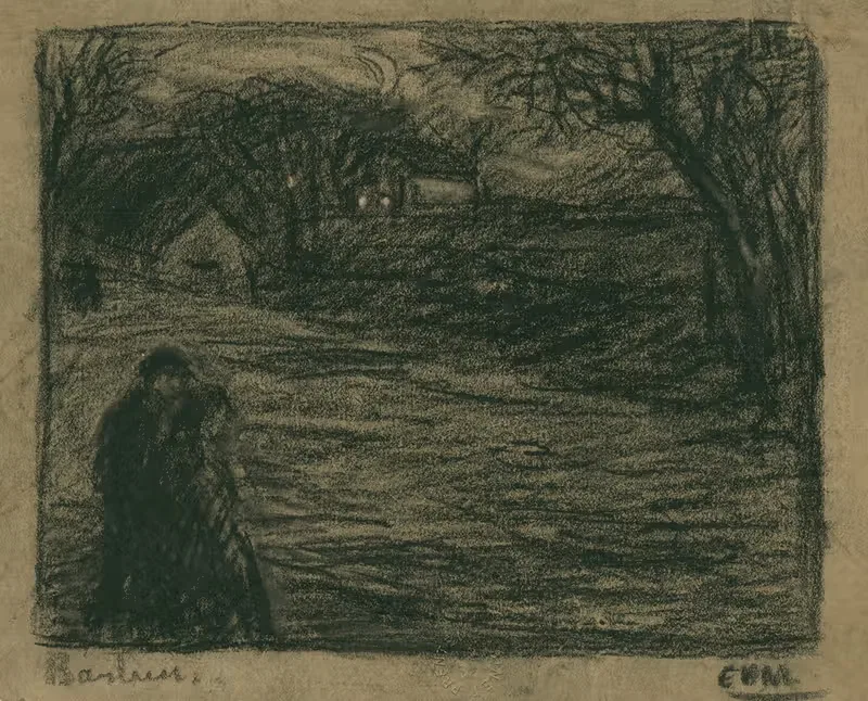 Прогулка by Эжен Ван Мигем, 1899 — digital art print download