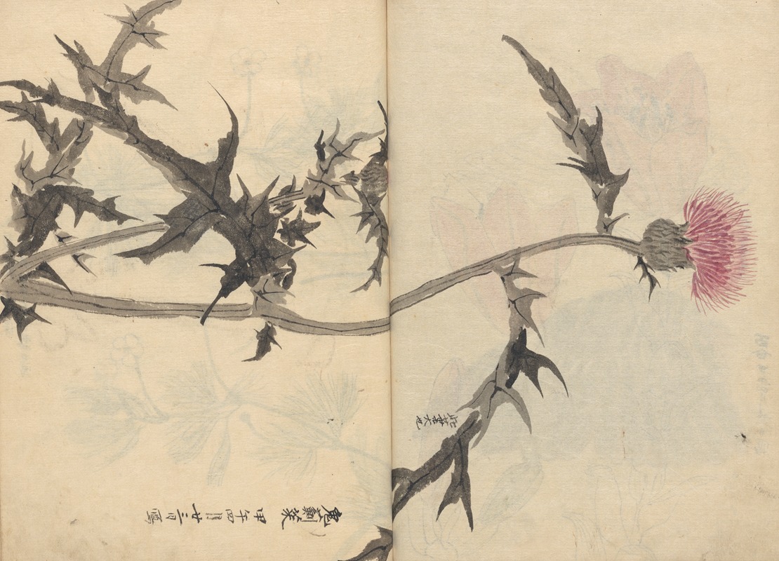 Sketchbook Pl.083 by Ariyoshi Kondo, 1826-1840 — digital art print download
