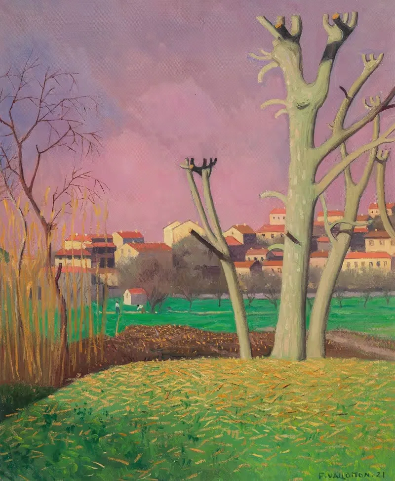 Обрезанные платаны, Кань by Феликс Валлотон, 1921 — digital art print download