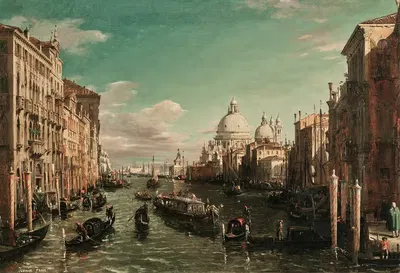 Гранд-канал, вид на Чiesa della Salute by Франческо Занин — digital art print download