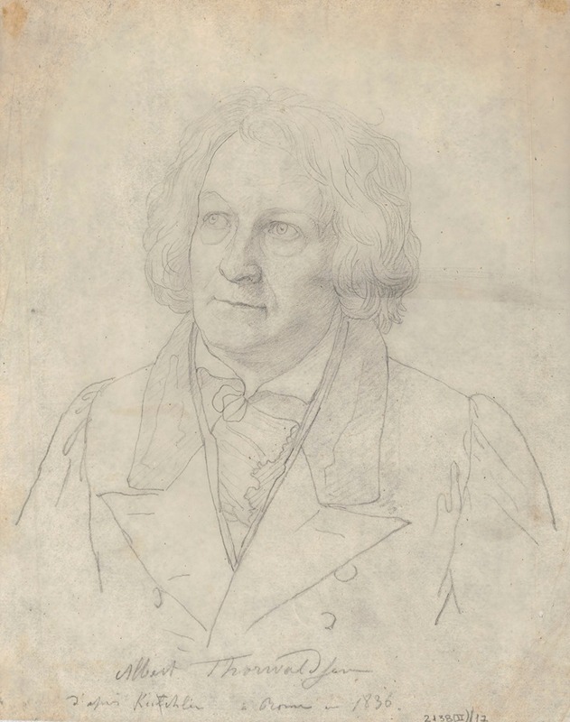 The Sculptor Bertel Thorwaldsen by Никаз Де Кейзер, 1836 — digital art print download