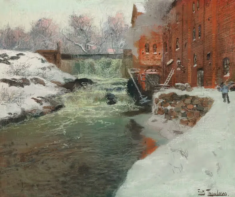 Effet de neige by Frits Thaulow, 1897 — digital art print download