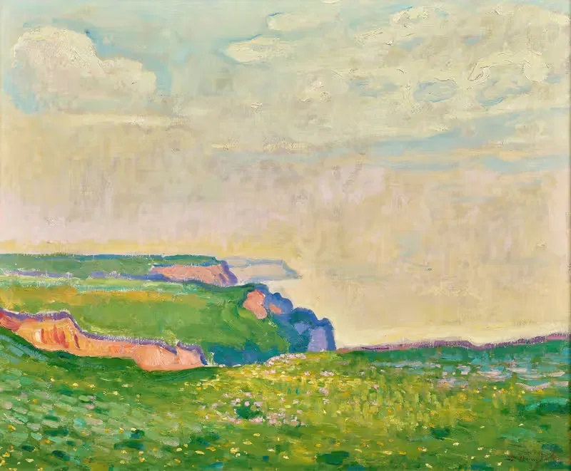 Нормандская скала by Анри де Сент-Делис, 1907 — digital art print download