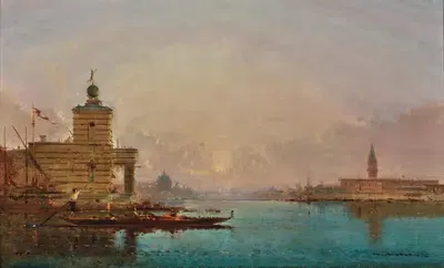 Венеция, вид на Гранд-канал by Анри Дювье — digital art print download