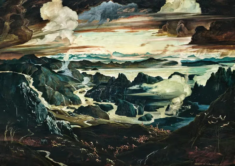Потоп by Герберт фон Рейль-Ханиш, 1922 — digital art print download