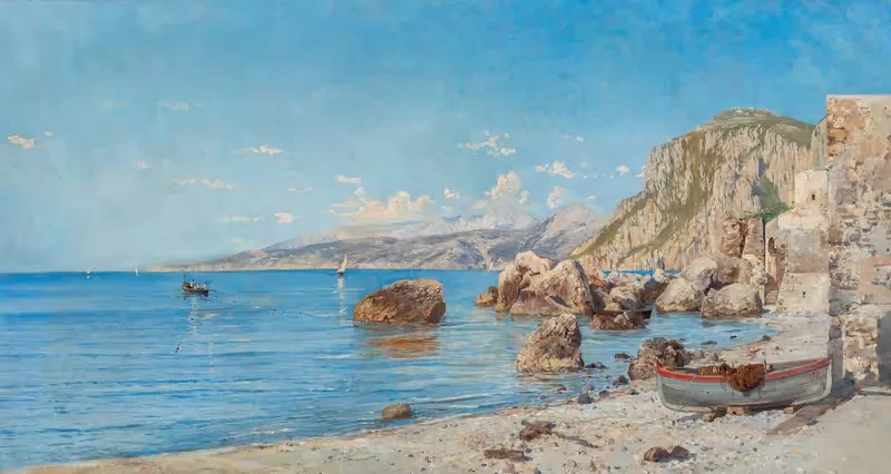 Marina Piccola, Capri by Holger Hvitfeldt Jerichau — digital art print download