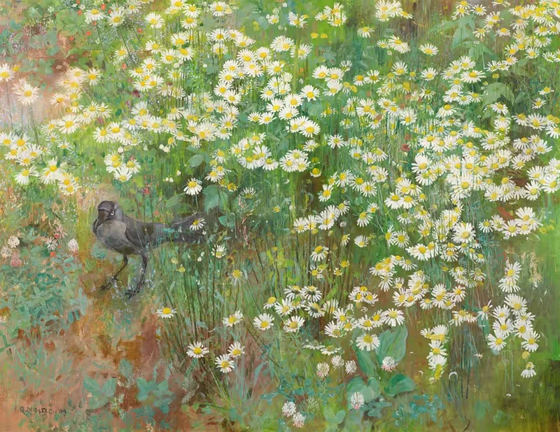 Кукуруза в поле ромашек by Жан Блоэ Ньестле, 1909 — digital art print download