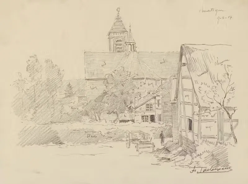 Eglise et village de Chevetogne (avec annotations) — Jean-François Taelemans