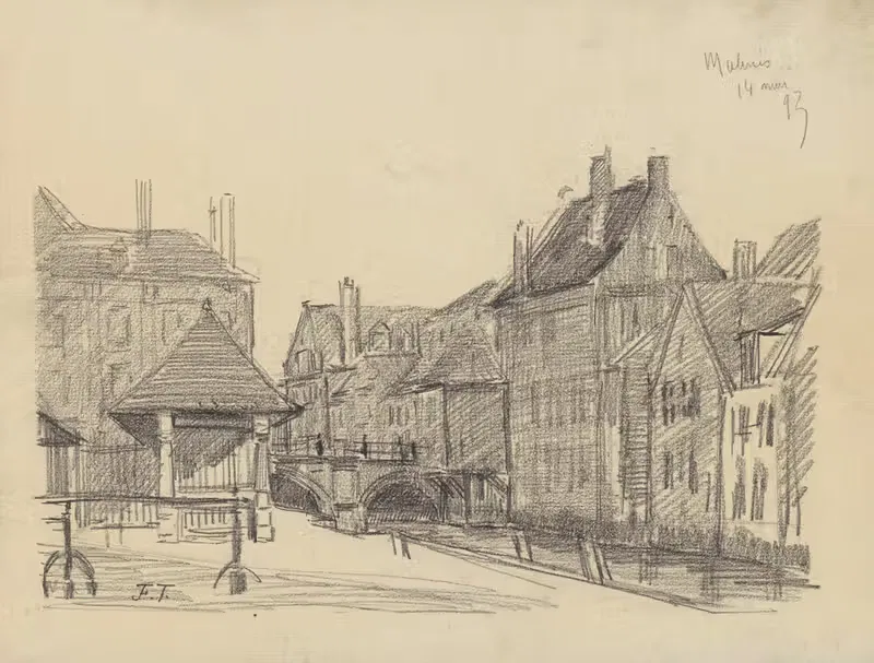 Малины – Большой мост на Дийле by Жан-Франсуа Таелеманс, 1893 — digital art print download
