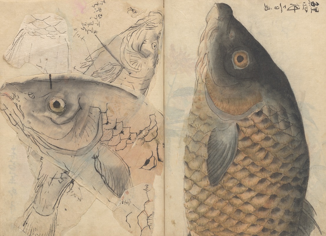 Sketchbook Pl.113 by Ariyoshi Kondo, 1826-1840 — digital art print download