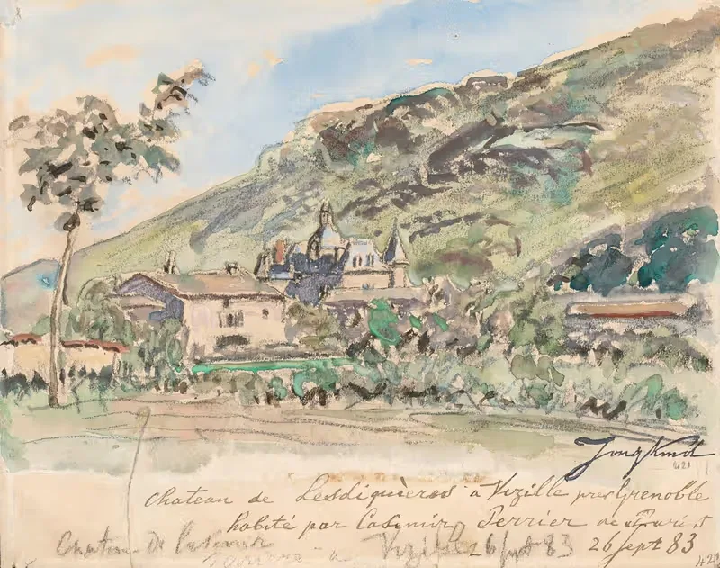 Château de Lesdiguières à Vizille — Johan Barthold Jongkind