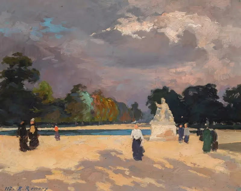 Le bassin des Tuileries — Jules Ernest Renoux