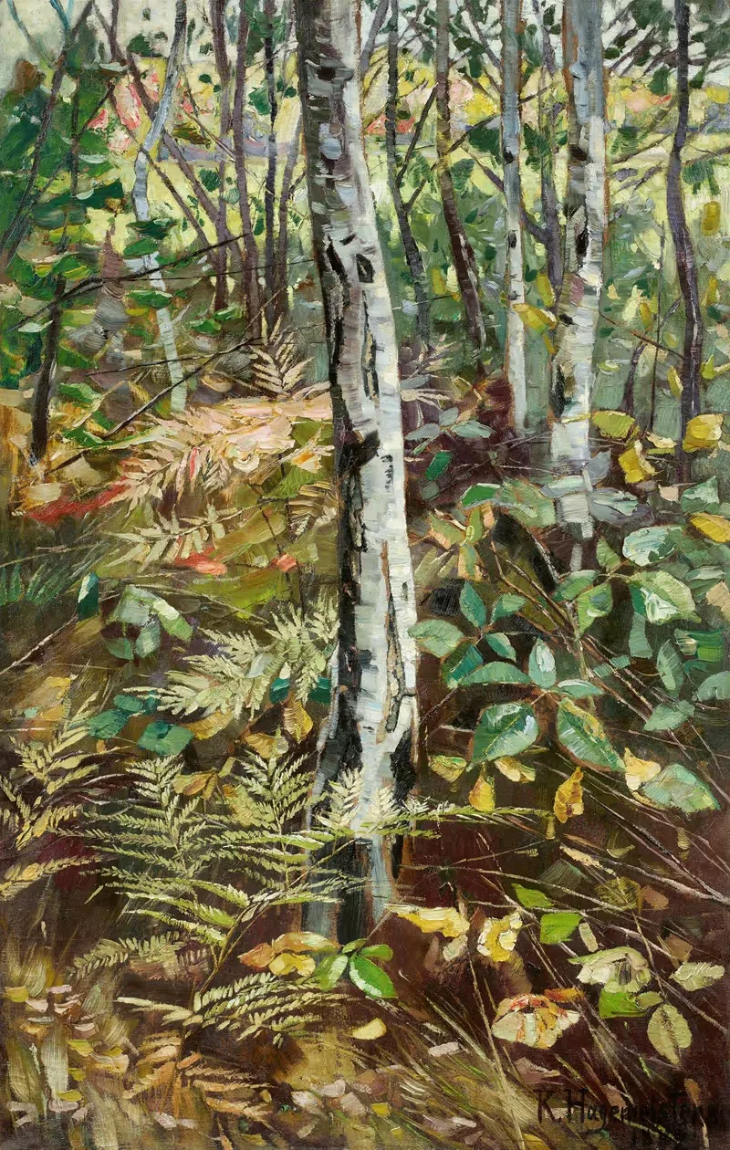 Birkenwald by Karl Hagemeister, 1889 — digital art print download