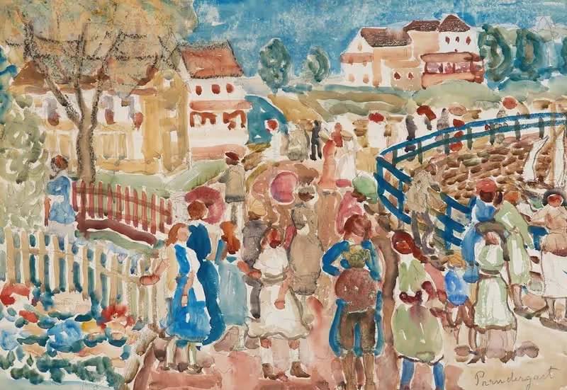 Country Lane, Rockport — Maurice Prendergast