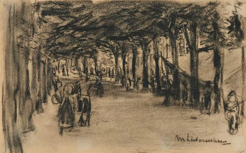 Niederländische Dorfstraße — Max Liebermann