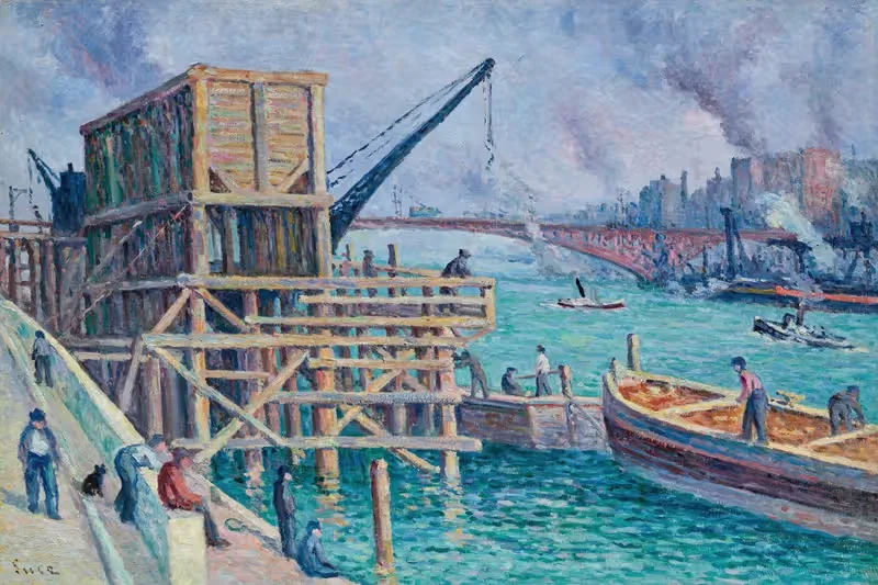 La Seine au Pont Mirabeau — Maximilien Luce
