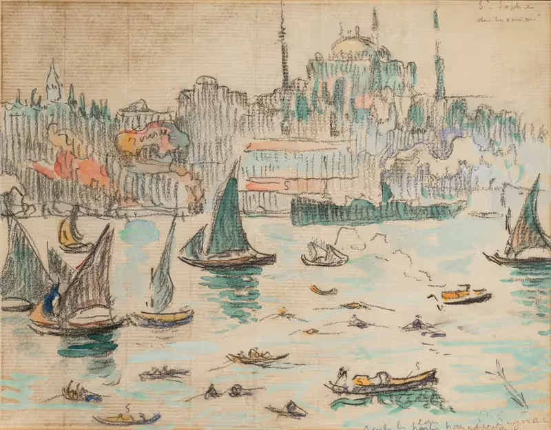 Константинополь, Святой Софии by Поль Синьяк, 1907 — digital art print download