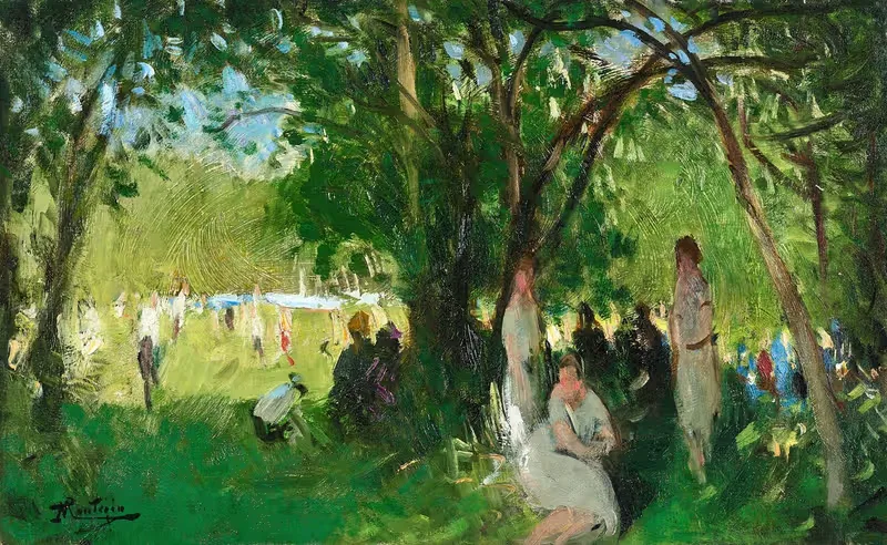 В лесу Булонья by Пьер-Южен Монтезен, 1920 — digital art print download