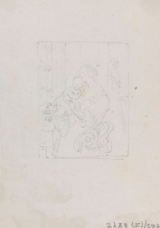 Woman and Child — Nicaise De Keyser