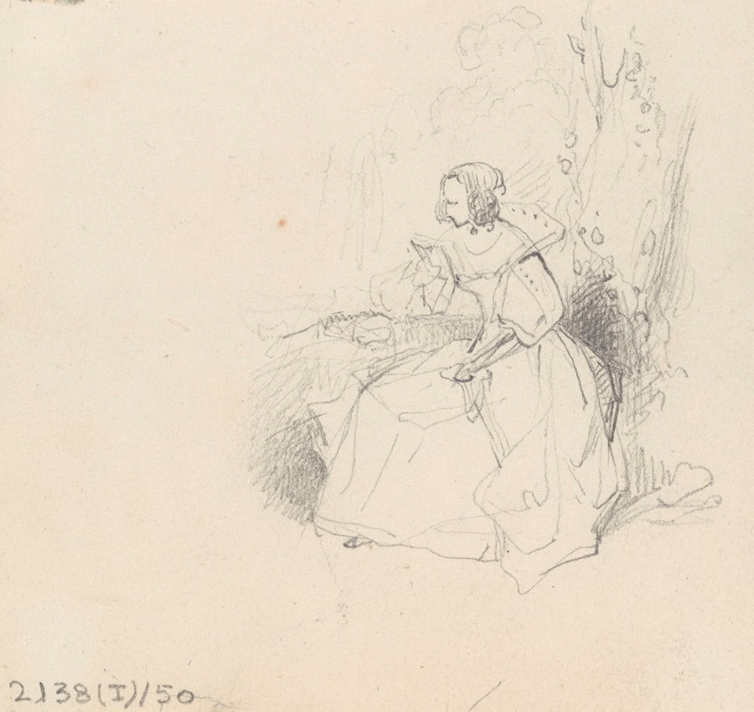 Woman Reading by Никаз Де Кейзер — digital art print download