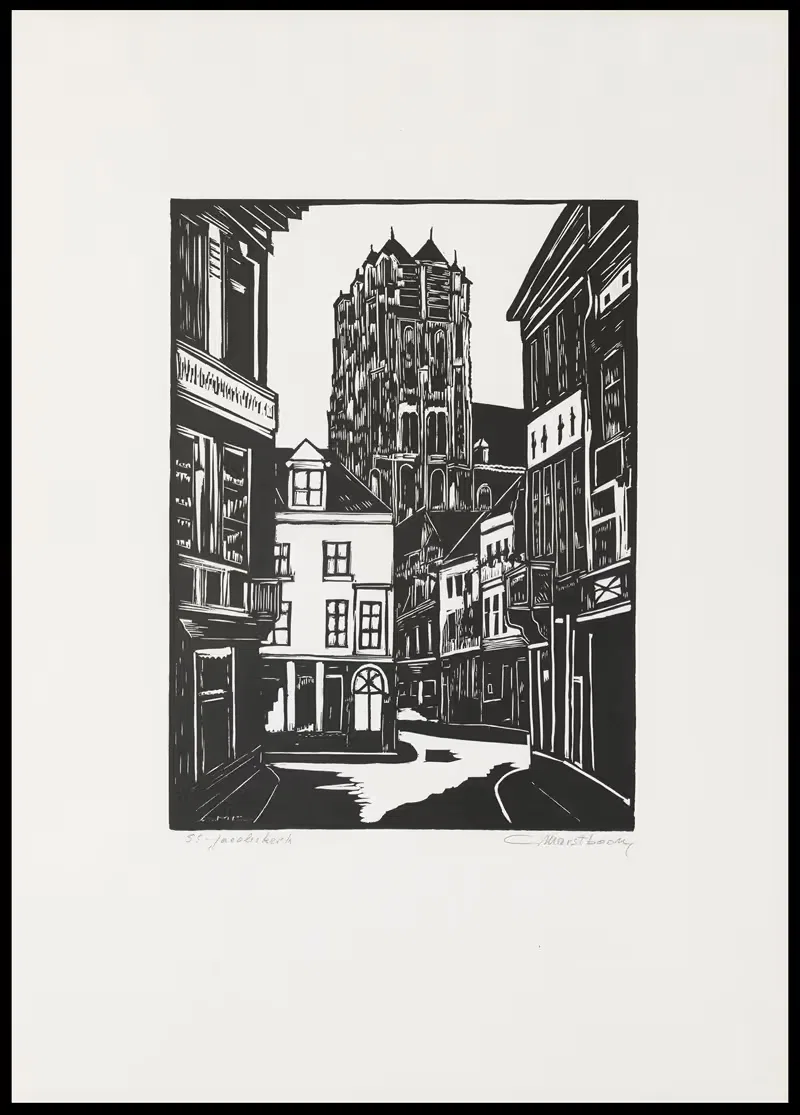 St.-Jacobskerk (te Antwerpen) by C. Marstboom — digital art print download