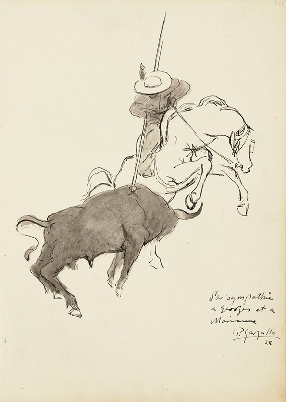 Scène de tauromachie by Pablo Gargallo, 1928 — digital art print download