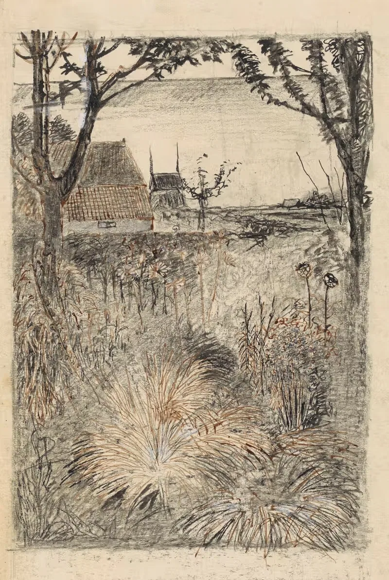 Осенний сад by Ян Манкес, 1900-1920 — digital art print download