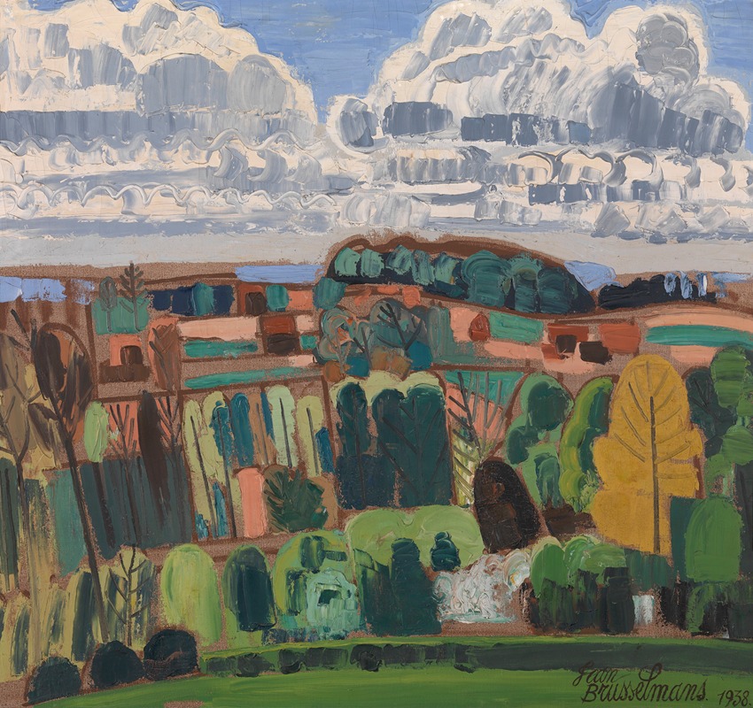 Pajottenland by Jean Brusselmans, 1938 — digital art print download