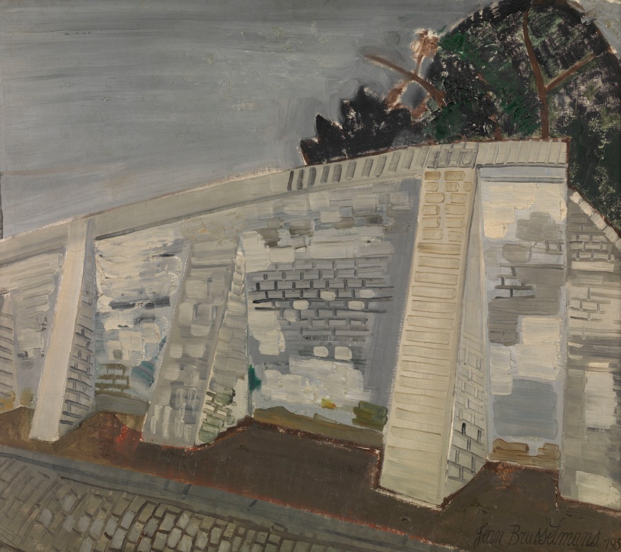 Белая стена by Жан Бруссельманс, 1933 — digital art print download