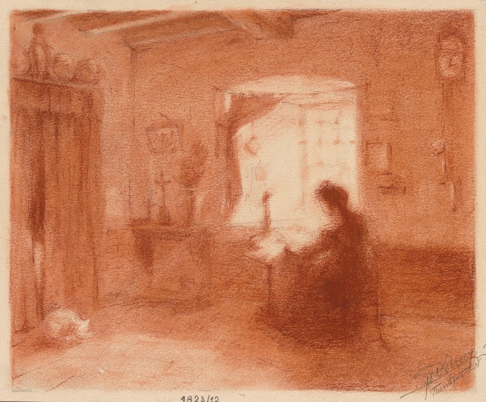 Interior in the Kempen by Paul Verrees, 1908 — digital art print download