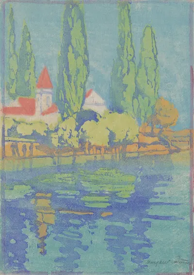 Vignole from a Gondola by Margaret Jordan Patterson, 1920 — digital art print download