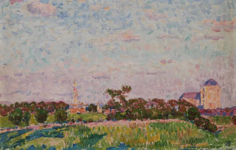 View of Veere by Тео ван Риссельберге, 1906-1909 — digital art print download