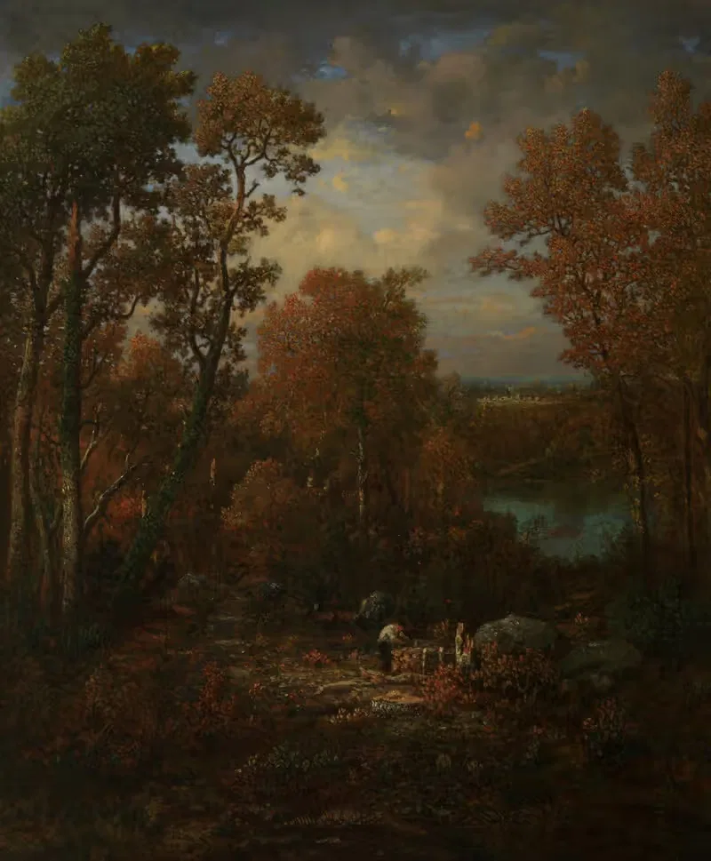 Дровосек by Теодор Руссо, 1863 — digital art print download