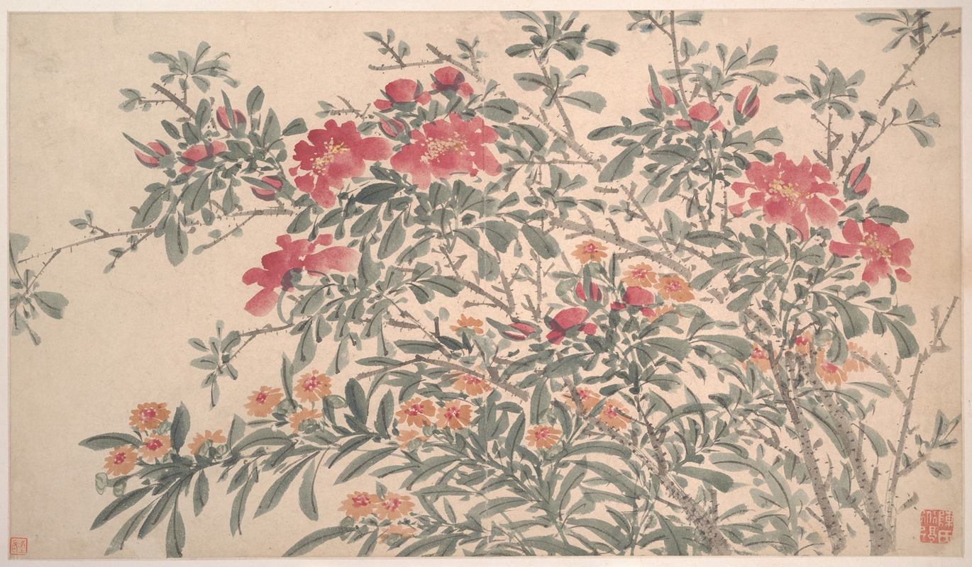 Garden Flowers Pl.04 by Чэнь Чунь, 1540 — digital art print download