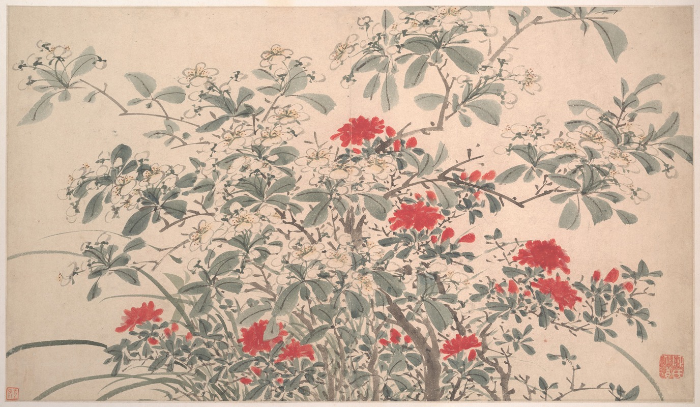 Garden Flowers Pl.05 by Чэнь Чунь, 1540 — digital art print download