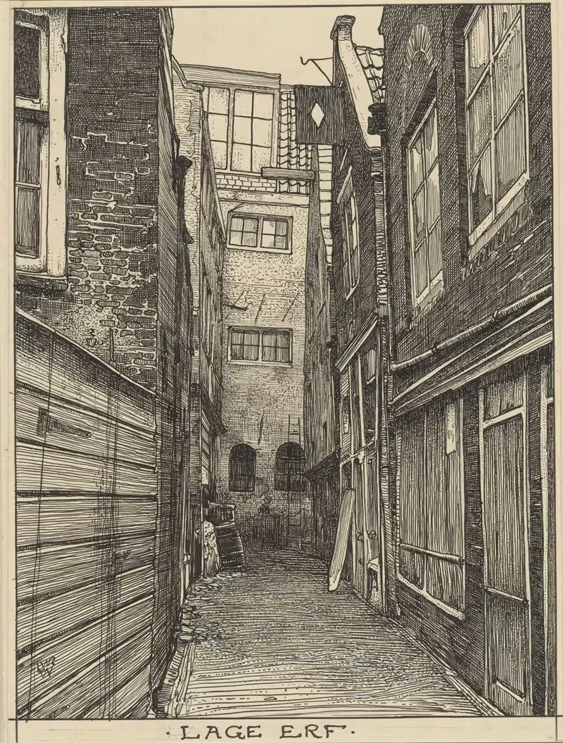 Lage Erf te Amsterdam by Willem Wenckebach — digital art print download