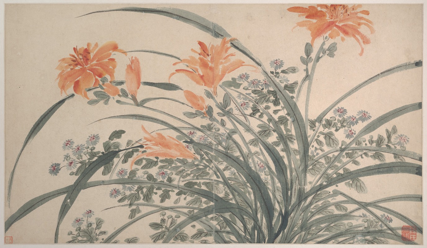 Garden Flowers Pl.06 by Чэнь Чунь, 1540 — digital art print download