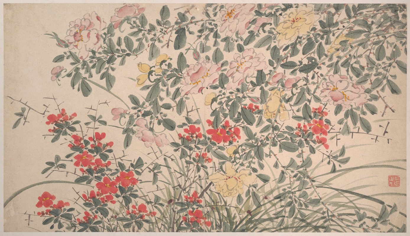 Garden Flowers Pl.12 by Чэнь Чунь, 1540 — digital art print download