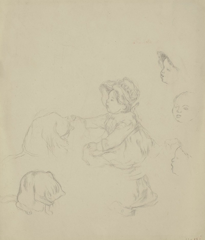 Étude d'enfant by Пьер-Огюст Ренуар, 1886 — digital art print download